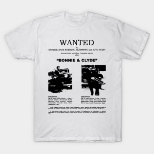 Bonnie and Clyde Wanted T-Shirt